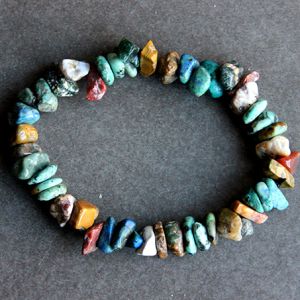 Bracelet – Chrysocolle / Jaspe océan / Turquoise africaine (jaspe)