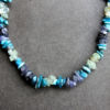 Collier – Apatite bleue / Iolite / Prehnite