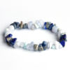 Bracelet commande – calcédoine bleue / lapis-lazuli / larimar