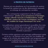 Abonnements mensuels à la page Patreon