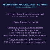 Abonnements mensuels à la page Patreon