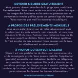 Abonnements mensuels à la page Patreon