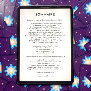 Cahier d’apprentissage – Le domaine matériel dans le tarot